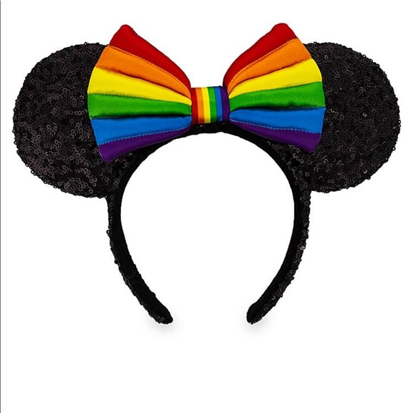 Disney Accessories - NWT DISNEY PARKS MICKEY EARS | Rainbow sequin